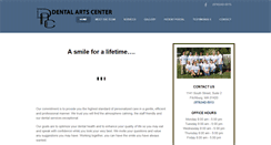 Desktop Screenshot of dentalartscenter.com